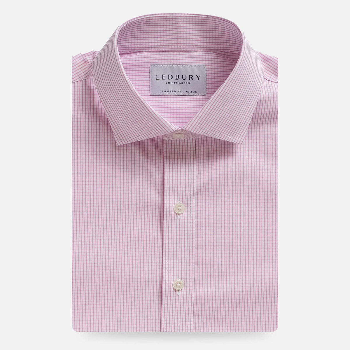 The Pink Mills Micro Check Dress Shirt – Ledbury