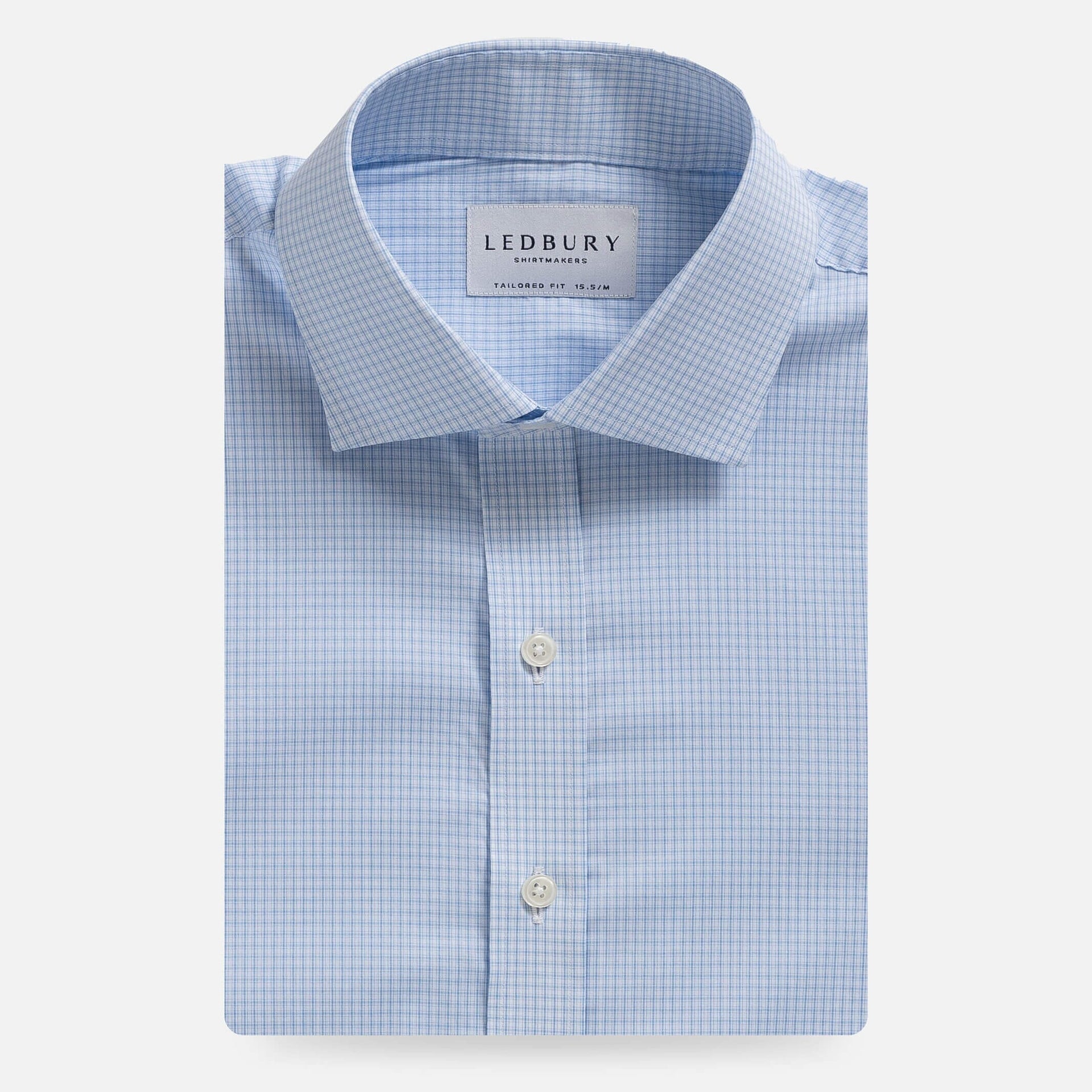 The Light Blue Norman Check Dress Shirt – Ledbury