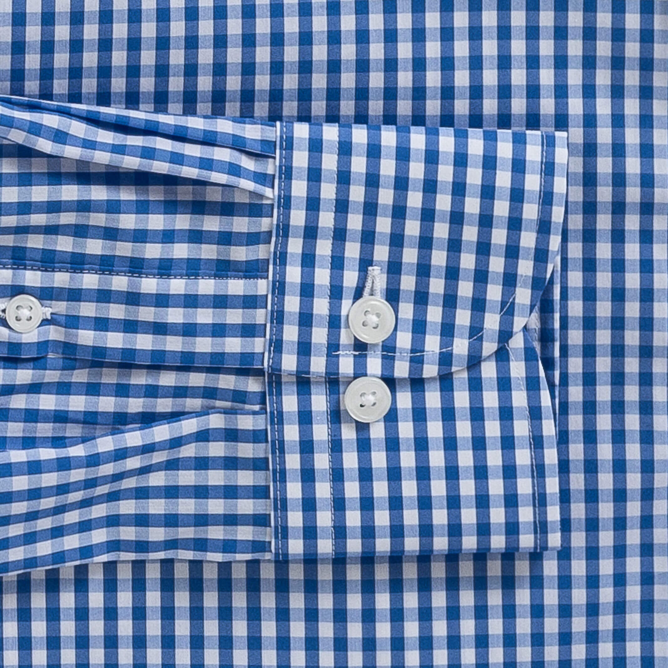 The Blue Broughton Stretch Poplin Custom Shirt Custom Dress Shirt- Ledbury