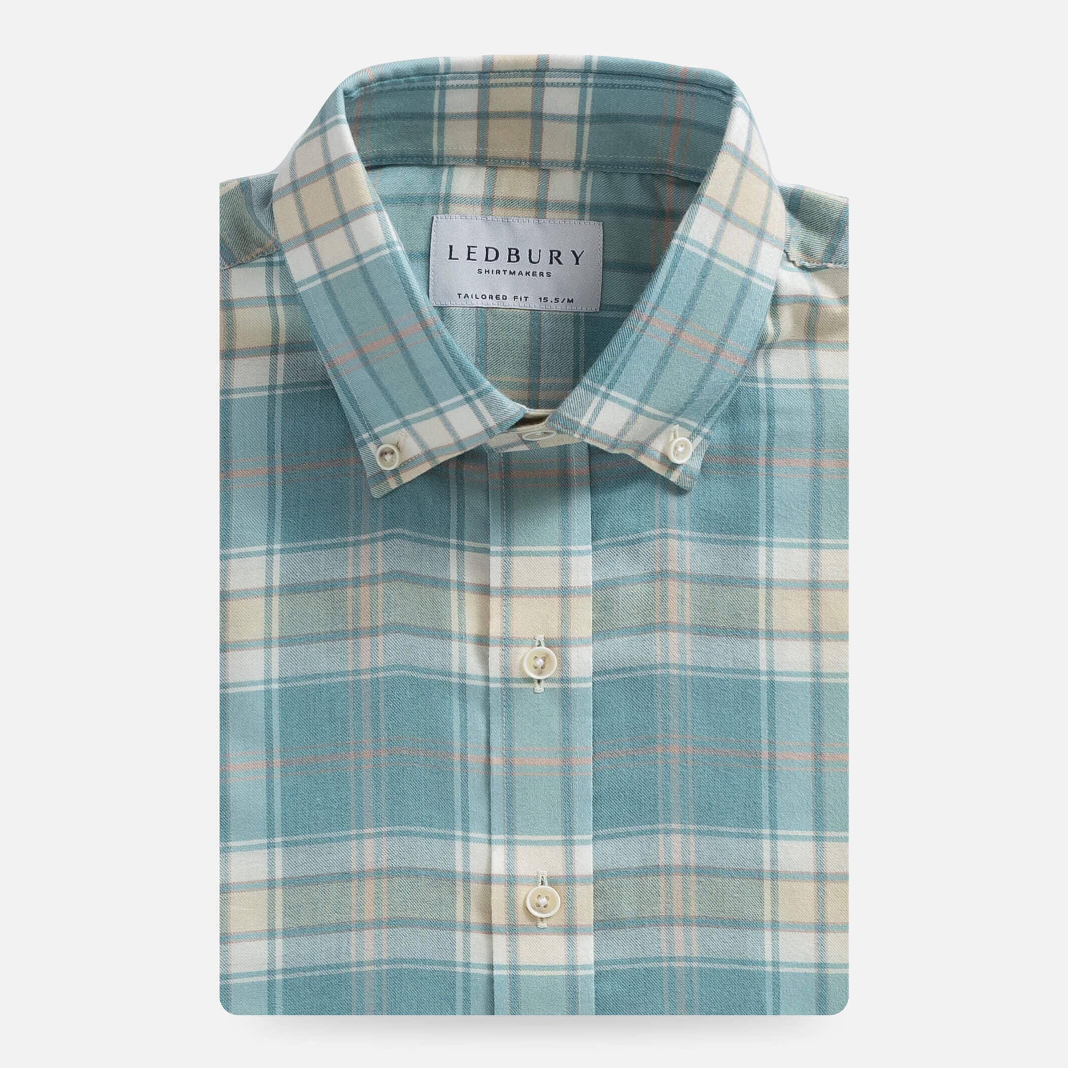 The Blue Mist Hartford Stretch Plaid Casual Shirt – Ledbury