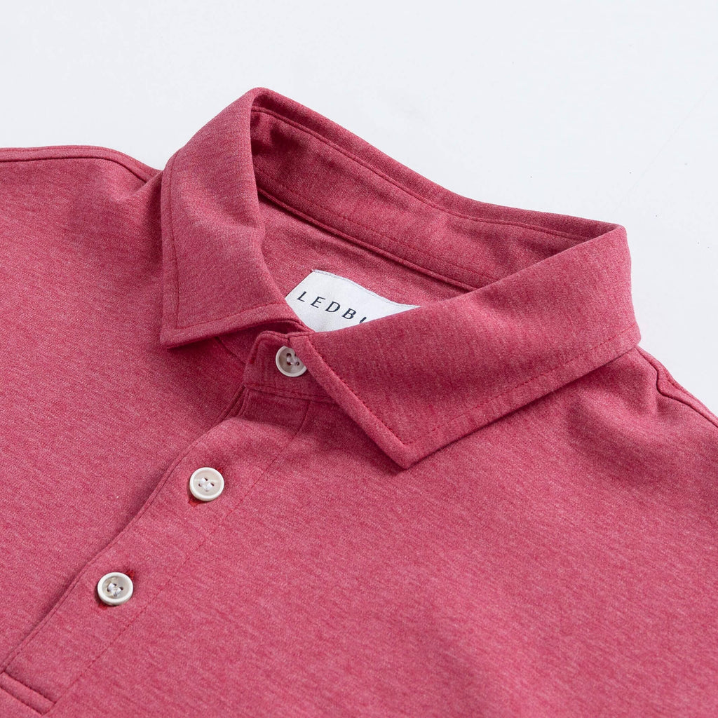 The Red Heather Arlon Knit Long Sleeve Custom Polo Custom Polo- Ledbury