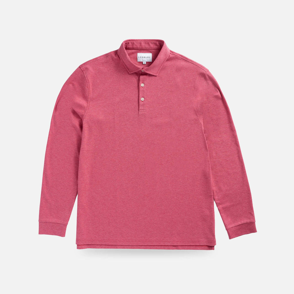 The Red Heather Arlon Knit Long Sleeve Custom Polo Custom Polo- Ledbury