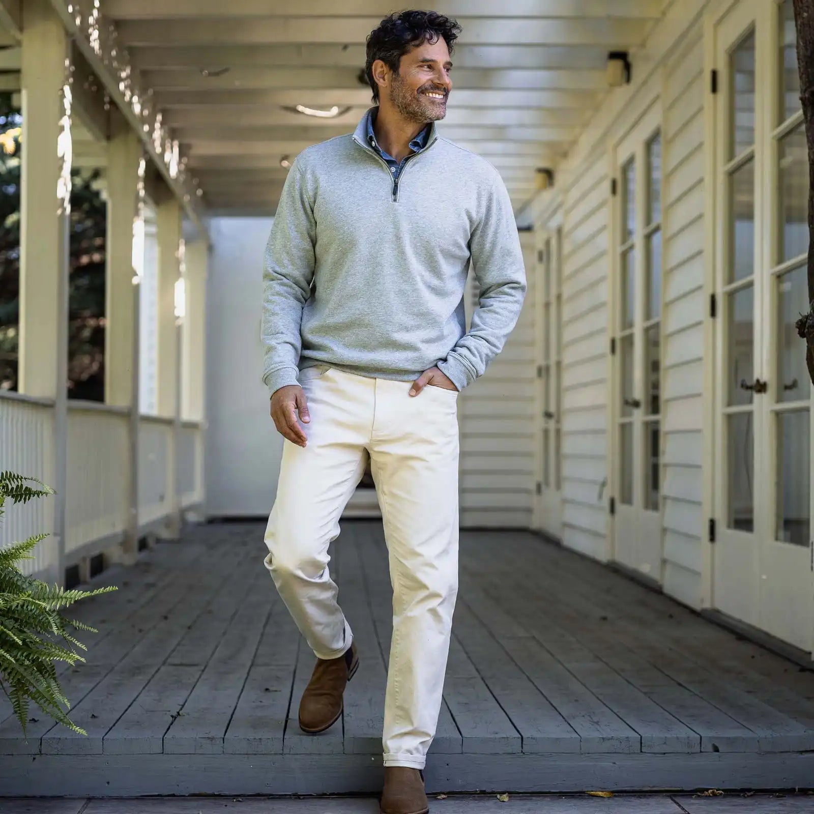 The Heather Grey Ledbury Quarter Zip Custom Quarter Zip- Ledbury