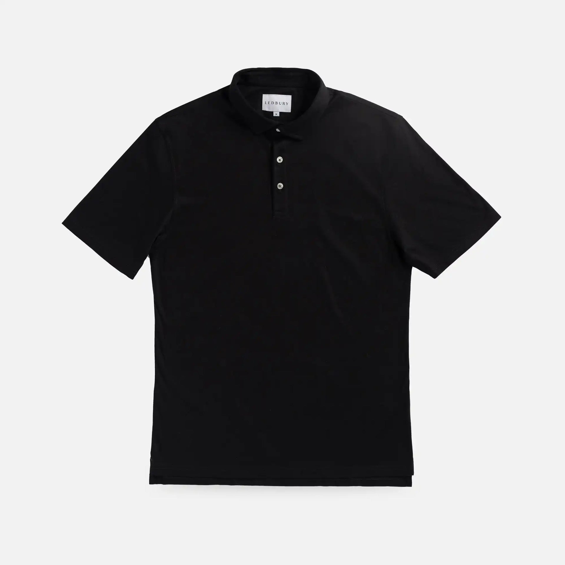 The Black Collins Knit Polo Custom Polo – Ledbury