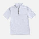 White Clancy Terry Cloth Polo shirt - Ledbury men's custom polo