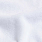 Plush terry cloth fabric detail - White Clancy Polo by Ledbury