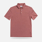 Ledbury Freeman Knit Custom Polo in Washed Red — front view
