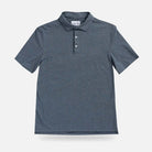 Ledbury Freeman Knit Custom Polo in Bay Blue — front view
