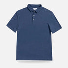 Ledbury Freeman Knit Custom Polo in Blue — front view
