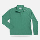 Ledbury Freeman Sport Quarter Zip in Parakeet Green, flat lay