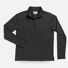 Ledbury Freeman Sport Quarter Zip in Charcoal Grey, flat lay