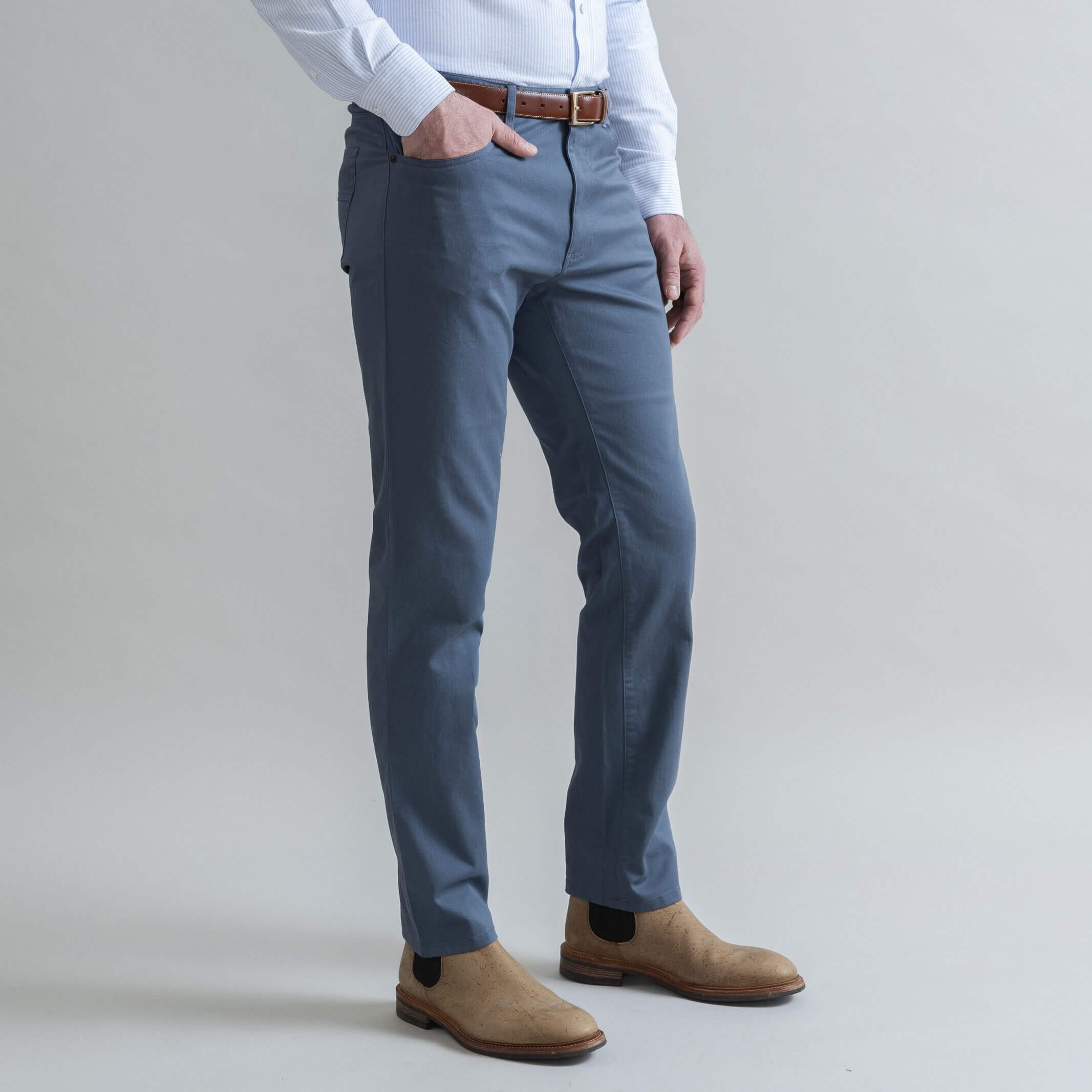 The Slate Blue Franklin 5 Pocket Custom Pant Custom Pant- Ledbury