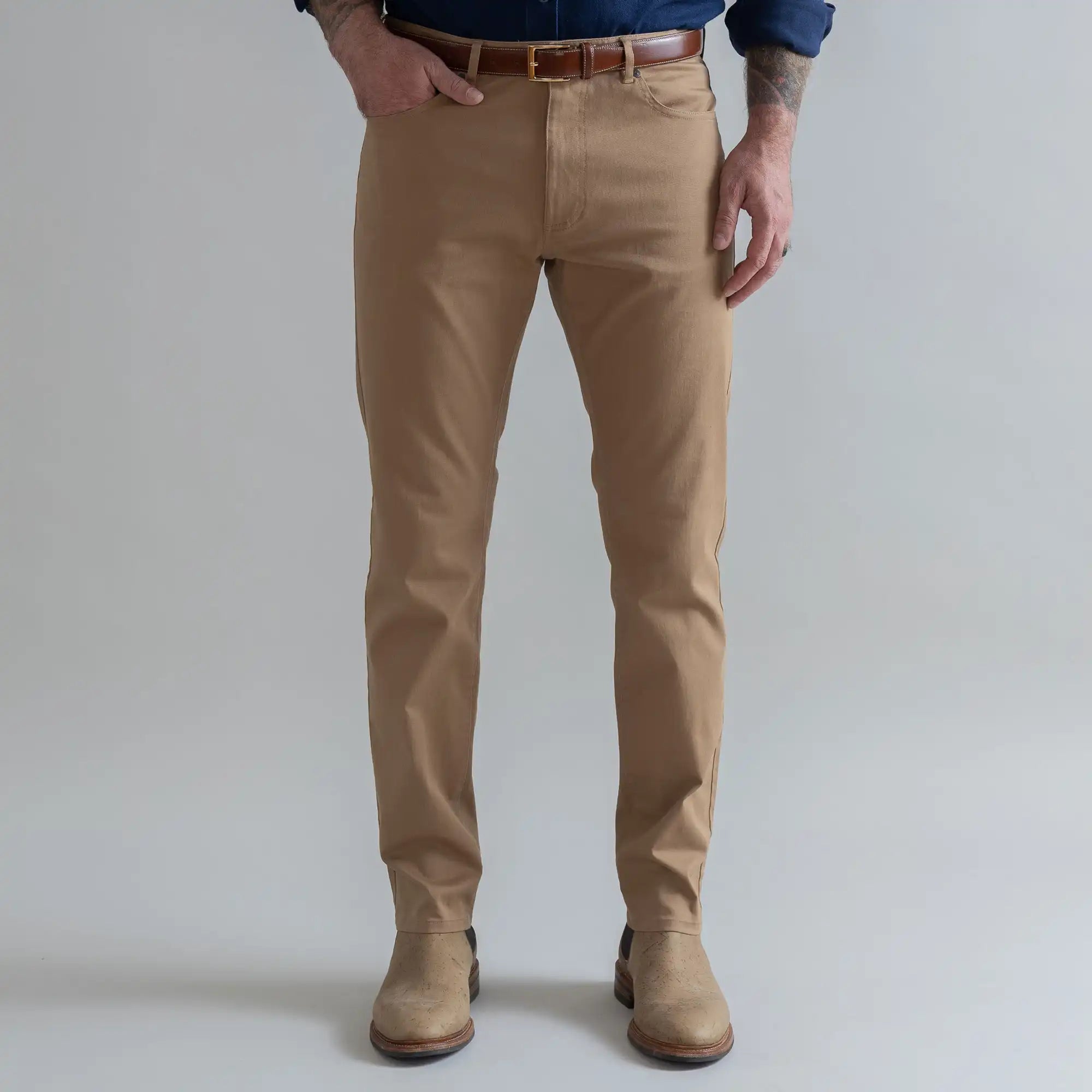 The Dark Khaki Franklin 5 Pocket Custom Pant Custom Pant- Ledbury