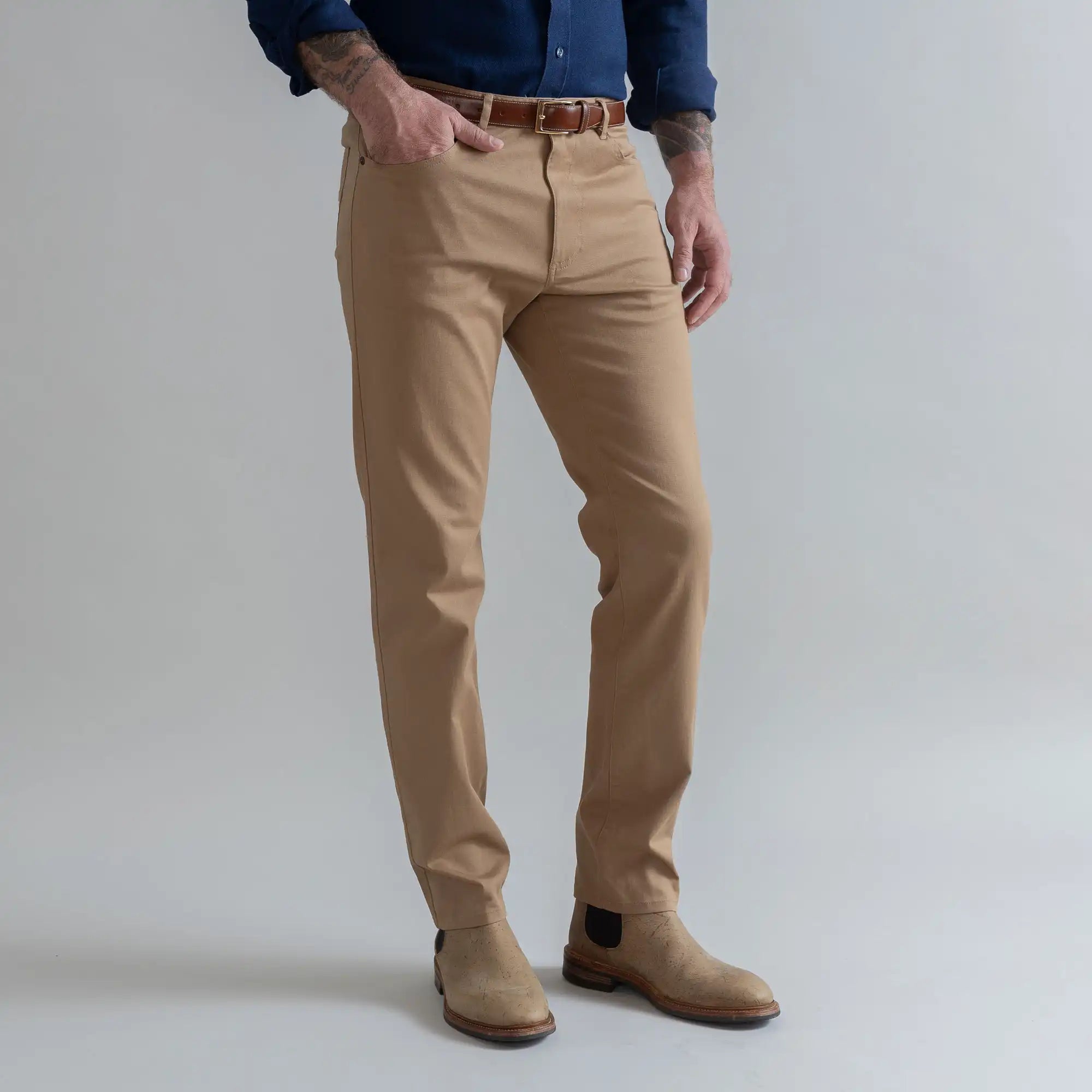 The Dark Khaki Franklin 5 Pocket Custom Pant Custom Pant- Ledbury
