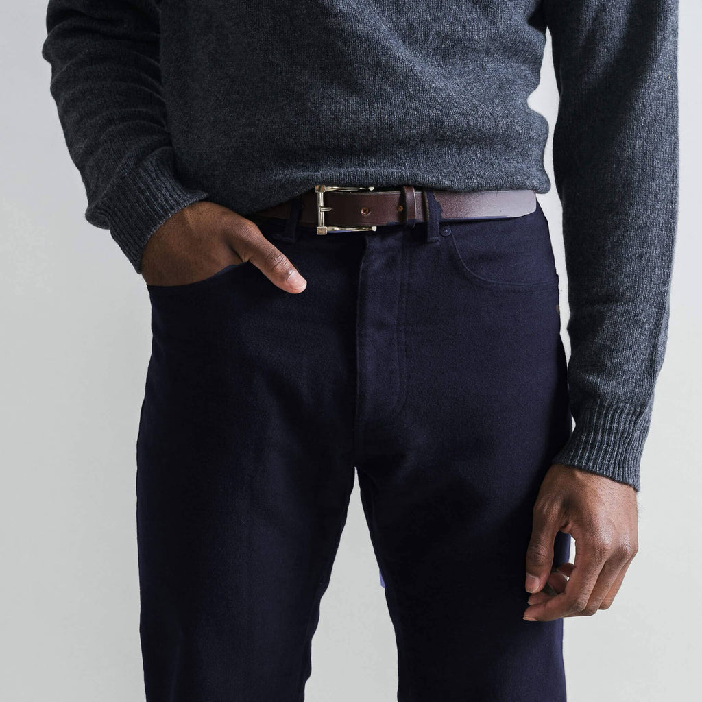 The Navy Moleskin 5 Pocket Custom Pant Custom Pant- Ledbury