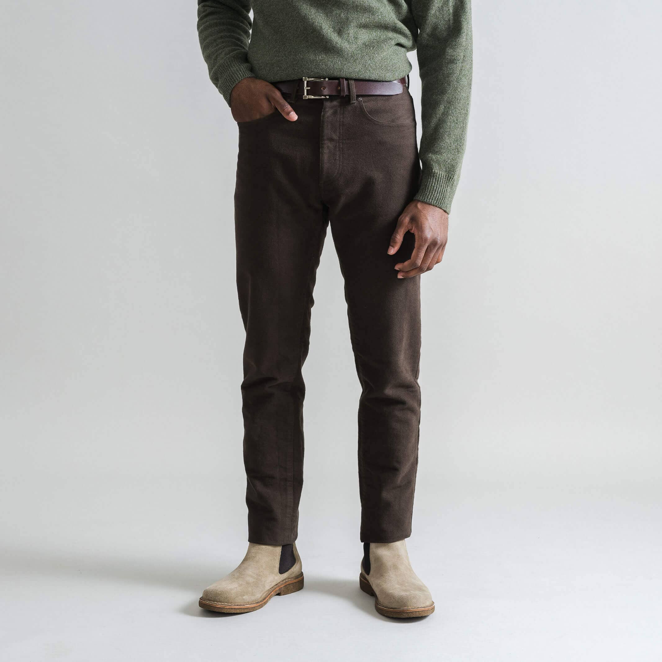 The Brown Moleskin 5 Pocket Custom Pant