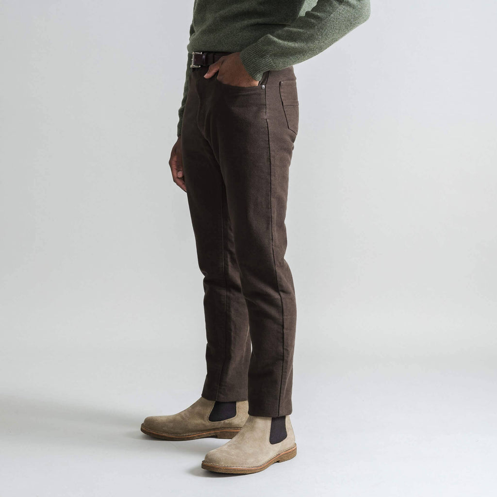 The Brown Moleskin 5 Pocket Custom Pant Custom Pant- Ledbury