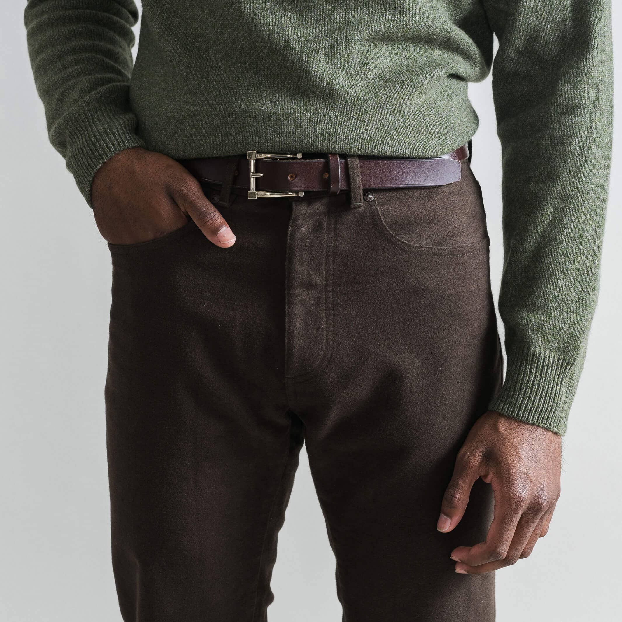 The Brown Moleskin 5 Pocket Custom Pant