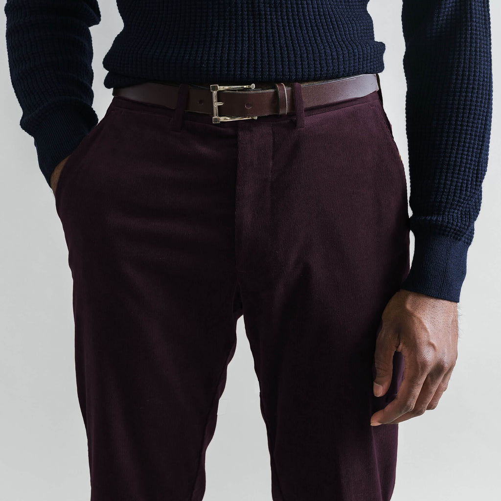 The Oxblood Corduroy Richmond Chino Custom Pant Custom Pant- Ledbury