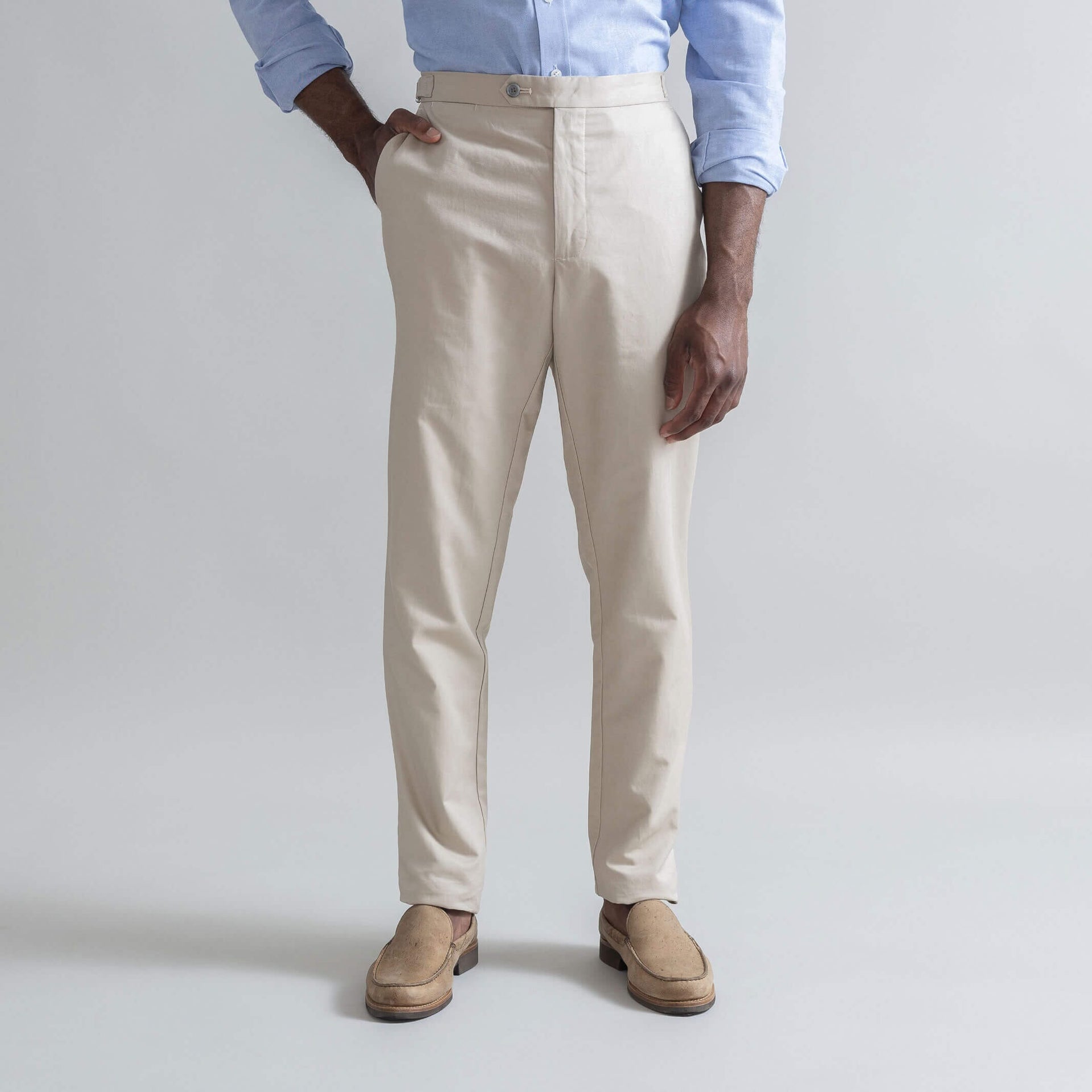 khaki dress pants COOFANDY Mens Expandable Waist Wrinkle Free Suit Pants Flat Front Casual Dress Slacks at Amazon Men's Clothing store rise for comfortable wear Full length The Khaki All Season Richmond