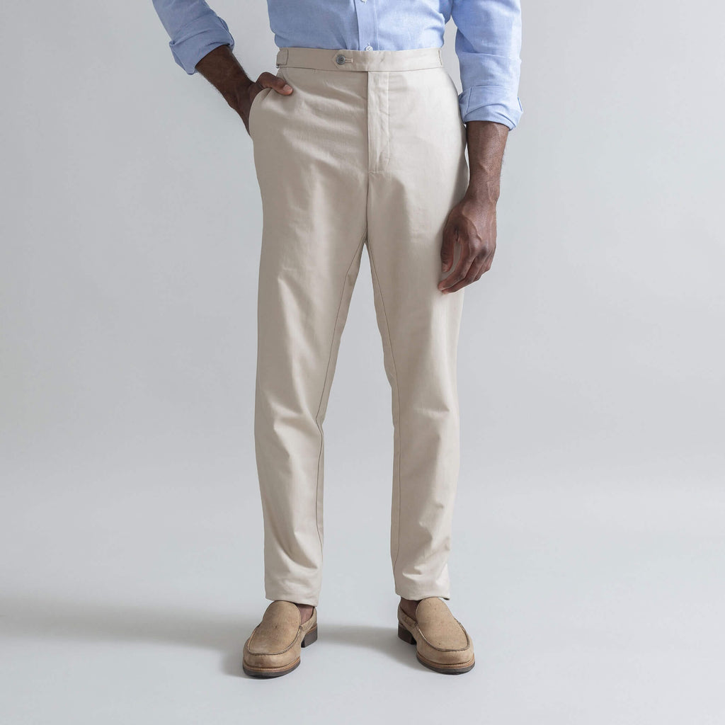 The Khaki Cotton Linen Richmond Dress Chino Custom Pant Custom Pant- Ledbury