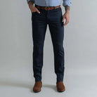 The Navy Stretch Canvas Franklin 5 Pocket Custom Pant Custom Pant- Ledbury