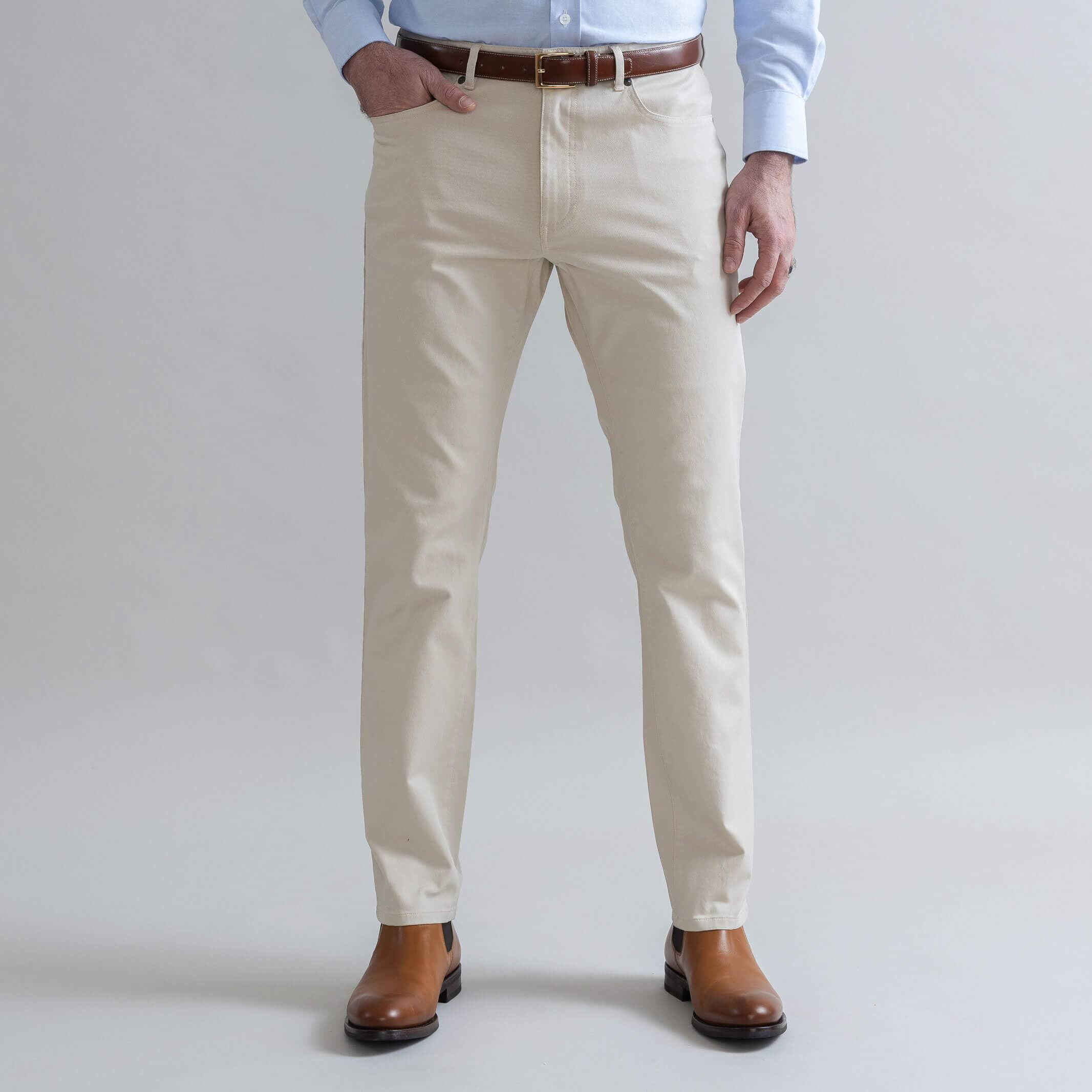 The Dark Brown Brushed Cotton Richmond Dress Chino Custom Pant – Ledbury