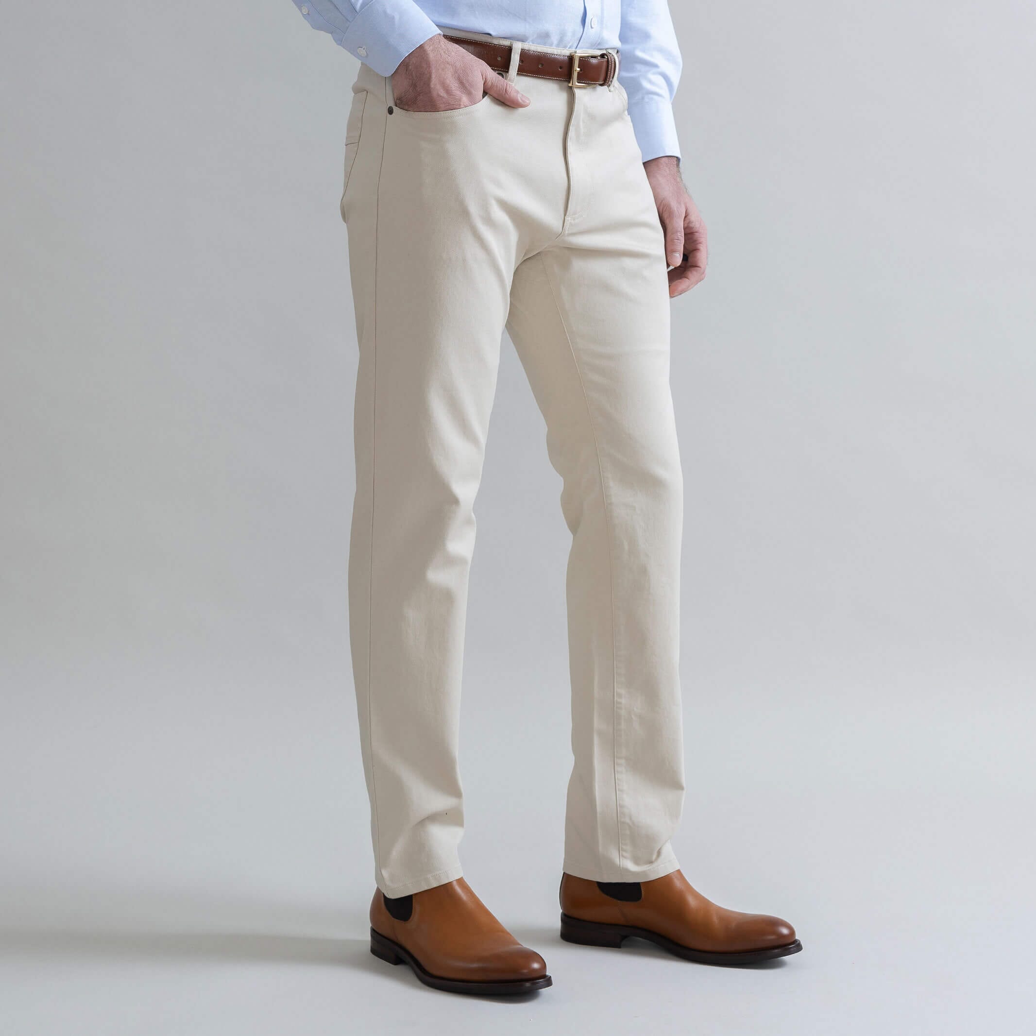 The Tan Stretch Canvas Franklin 5 Pocket Custom Pant Custom Pant- Ledbury
