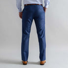 Blue Richmond custom pant side view - customizable waist and inseam