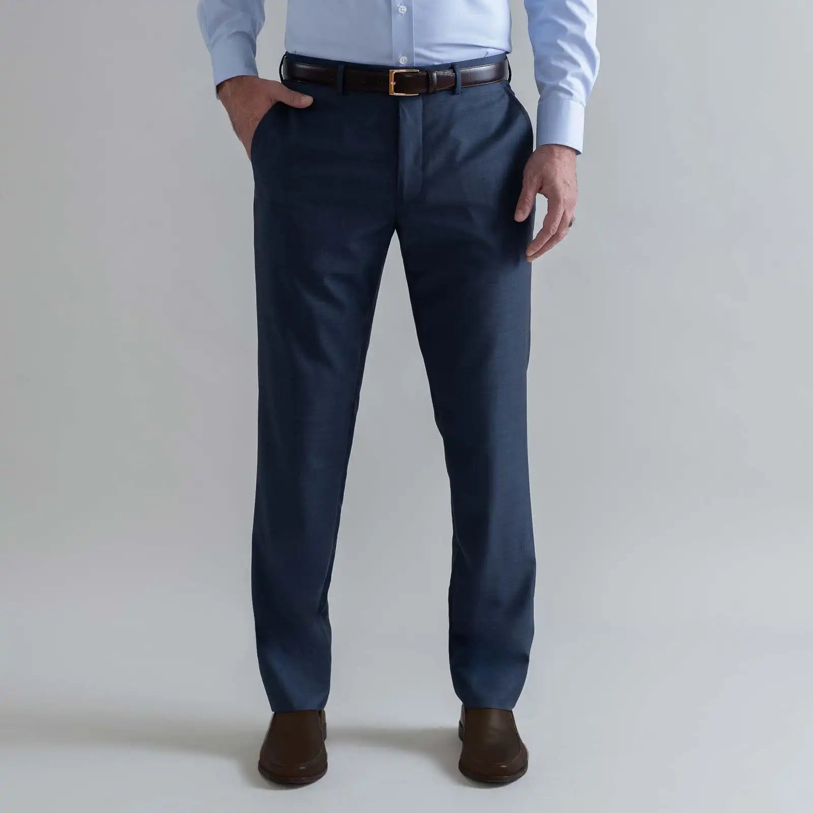 The Slate Blue Richmond Custom Dress Pant Custom Pant- Ledbury