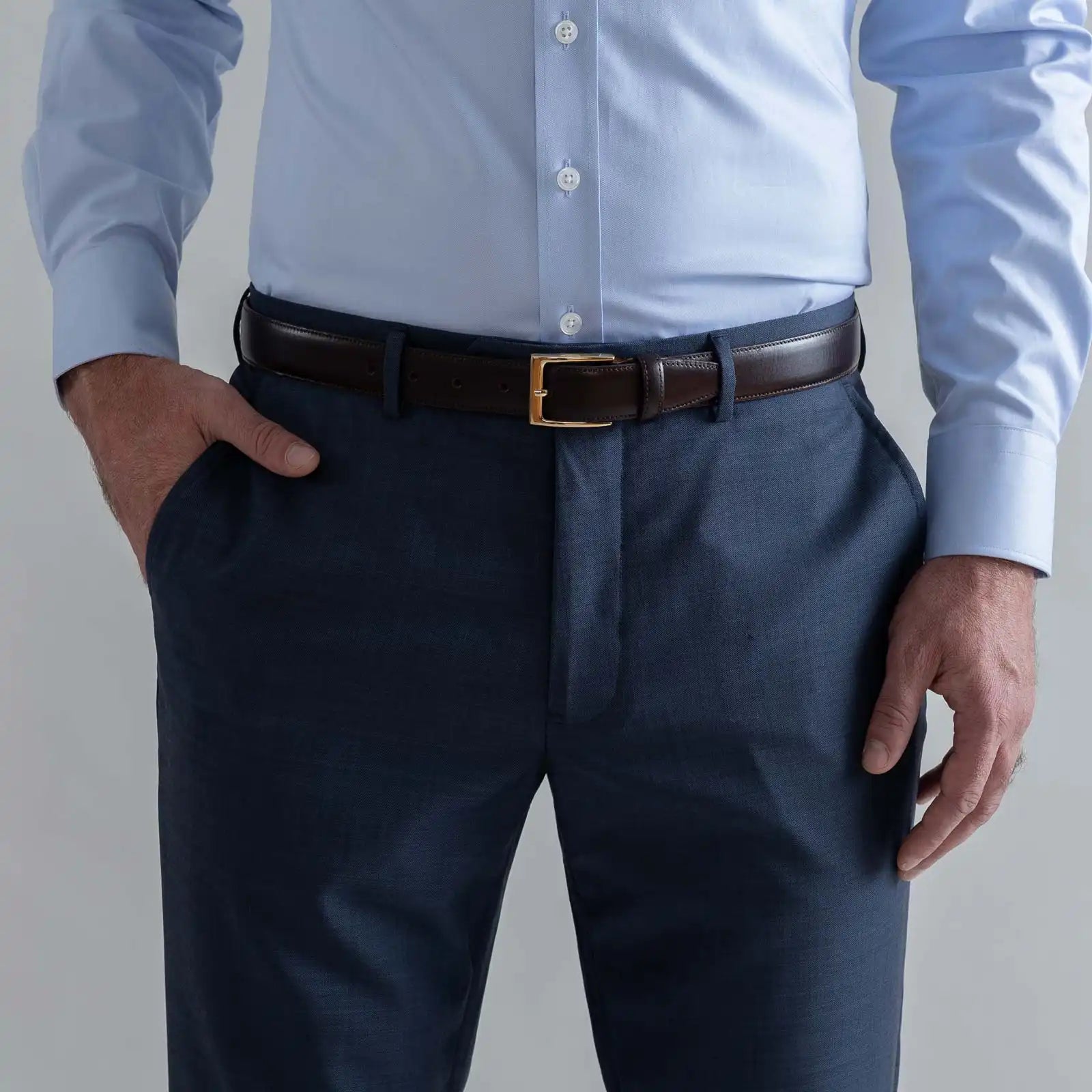 The Slate Blue Richmond Custom Dress Pant Custom Pant- Ledbury