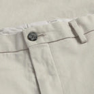 Light khaki Richmond chino waist construction detail