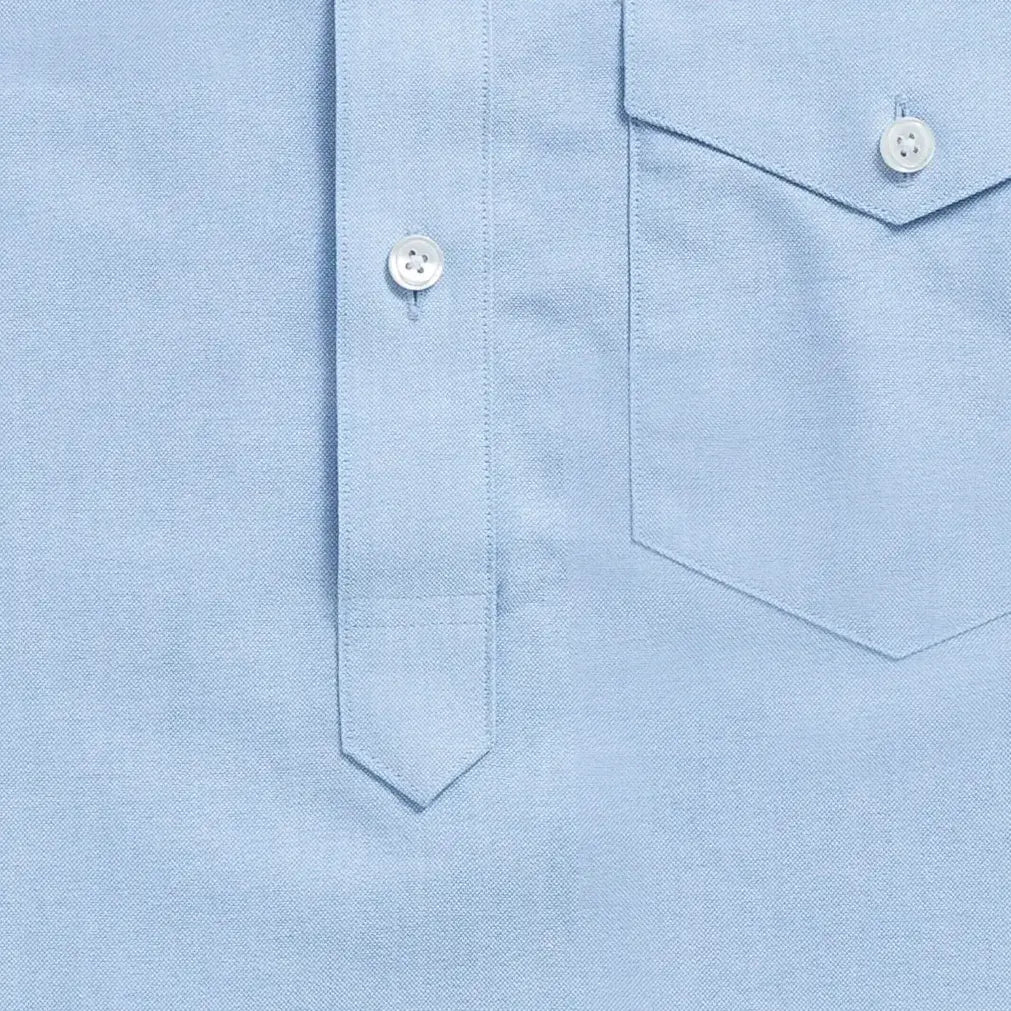 The Light Blue Mayfield Oxford Popover Custom Shirt Custom Casual Shirt- Ledbury