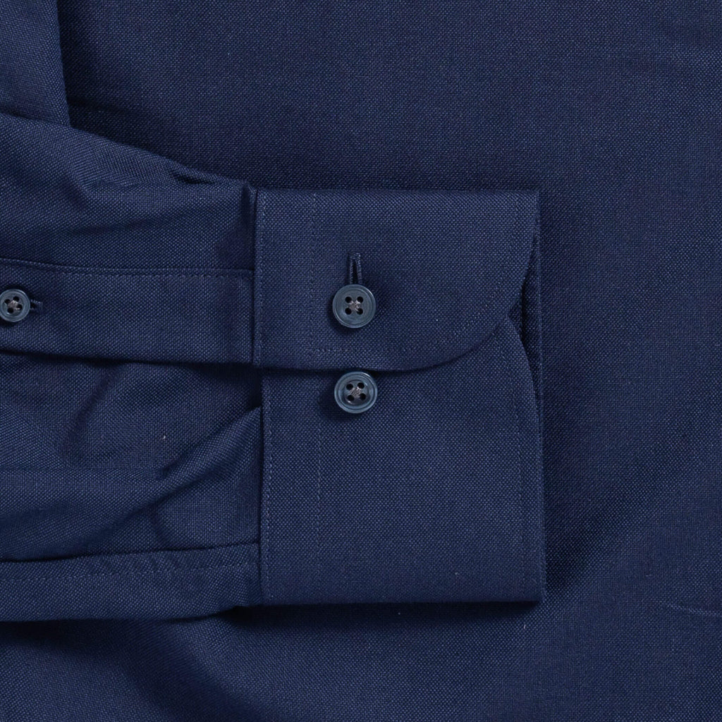 The Navy Mayfield Oxford Custom Shirt Custom Dress Shirt- Ledbury