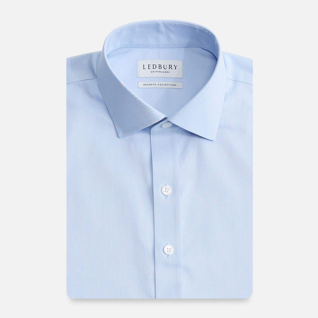 The Light Blue King Fine Twill Custom Shirt Custom Dress Shirt- Ledbury