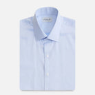 The Blue Madison Fine Twill with French Placket Custom Shirt Custom Dress Shirt- Ledbury