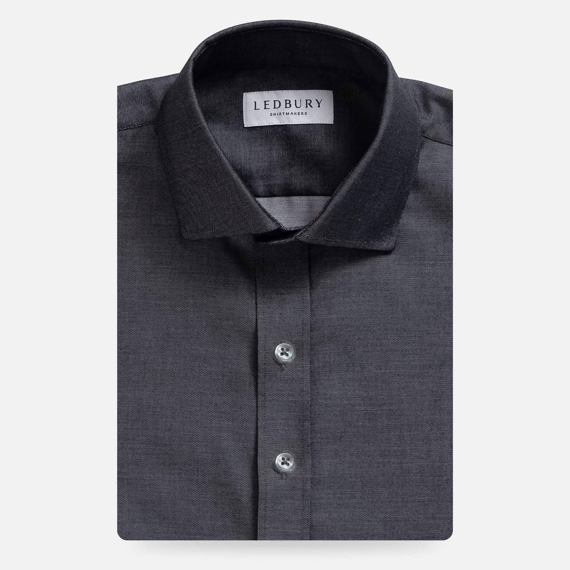 Charcoal Non-Iron Dress Shirt Custom Fit