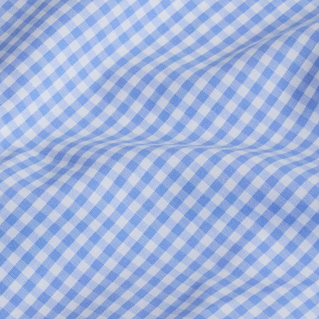 The Blue Wheeler Non Iron Gingham Custom Shirt Custom Dress Shirt- Ledbury