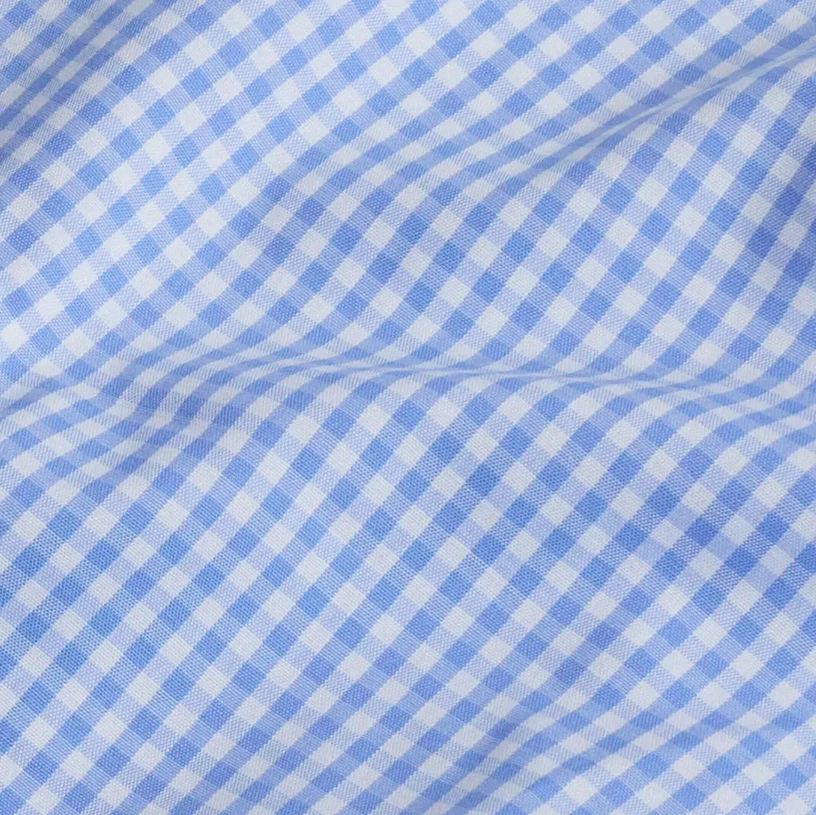 The Blue Wheeler Non Iron Gingham Custom Shirt Custom Dress Shirt- Ledbury