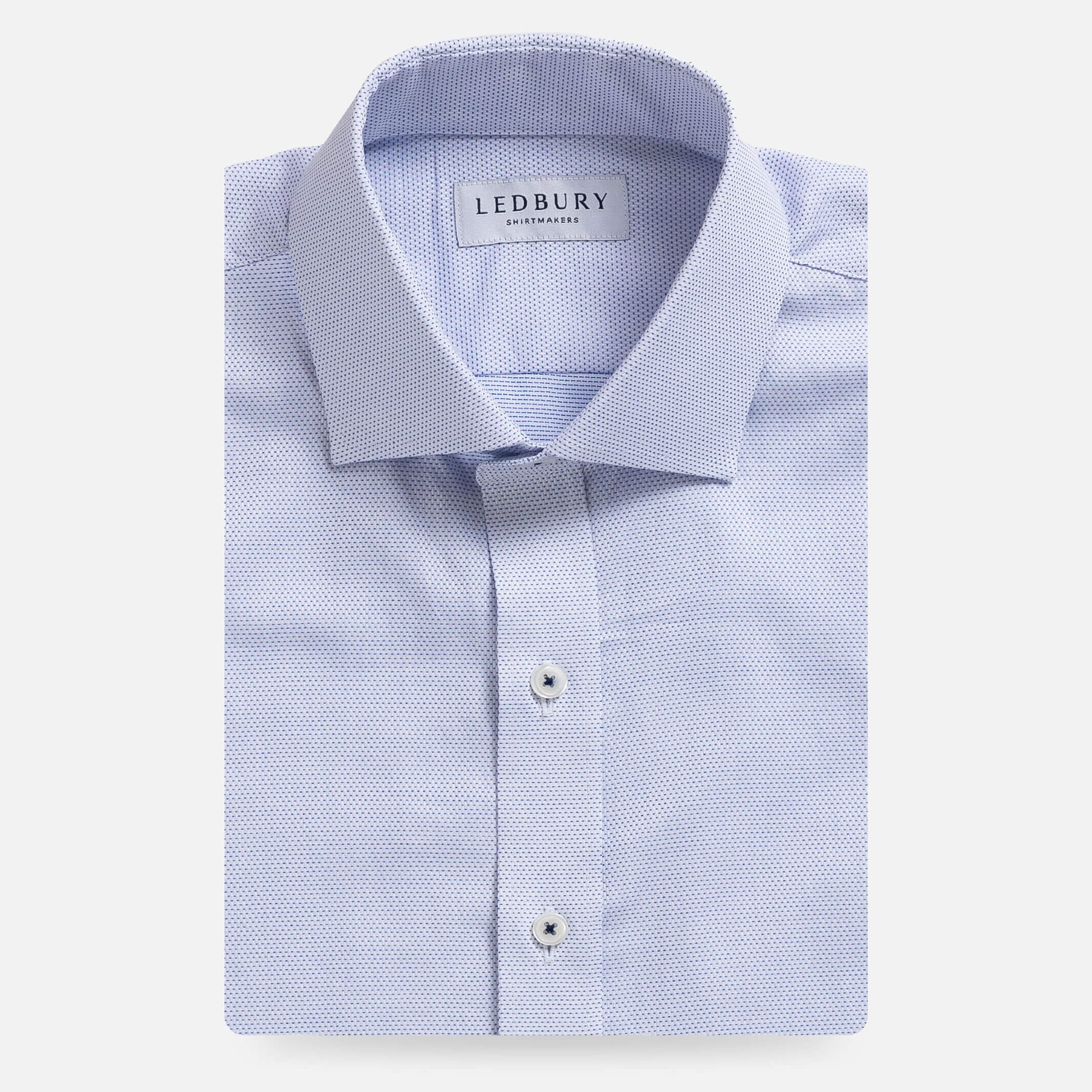 The Light Blue Albright Dot Custom Shirt – Ledbury The Light Blue Albright Dot Custom Shirt – Ledbury