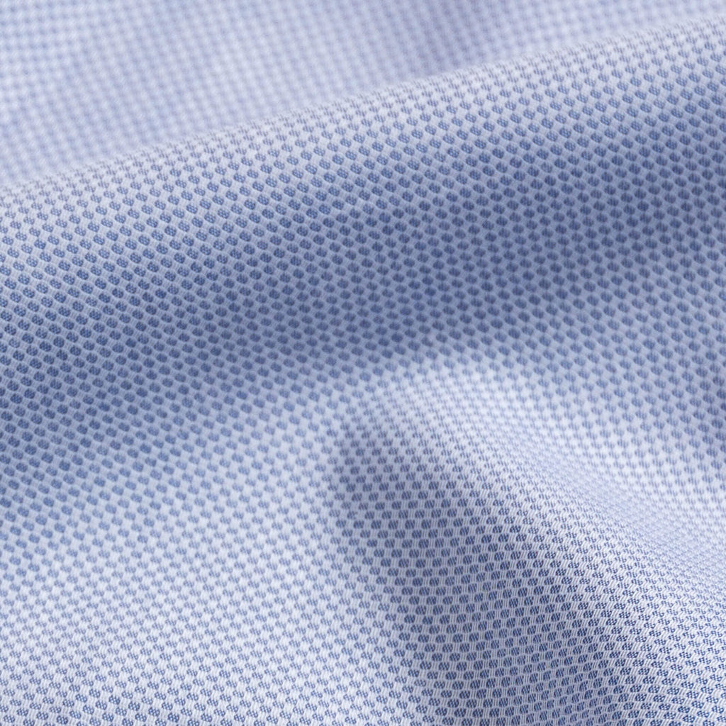 The Light Blue Caven Textured Weave Custom Shirt Custom Dress Shirt- Ledbury