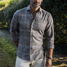 The Soft Brown Hartmann Flannel Custom Shirt Custom Casual Shirt- Ledbury