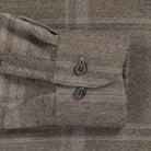 The Soft Brown Hartmann Flannel Custom Shirt Custom Casual Shirt- Ledbury