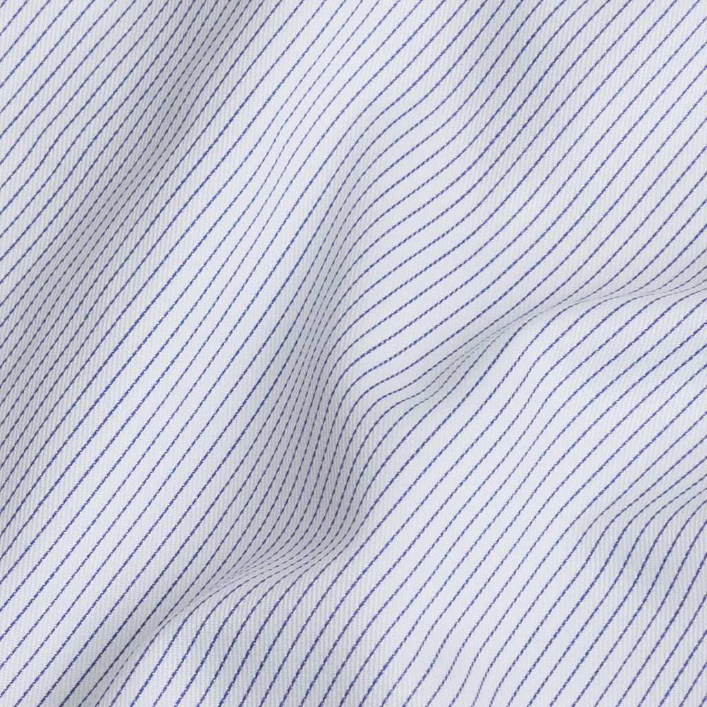 The Navy Stuthers Stripe Custom Shirt Custom Dress Shirt- Ledbury