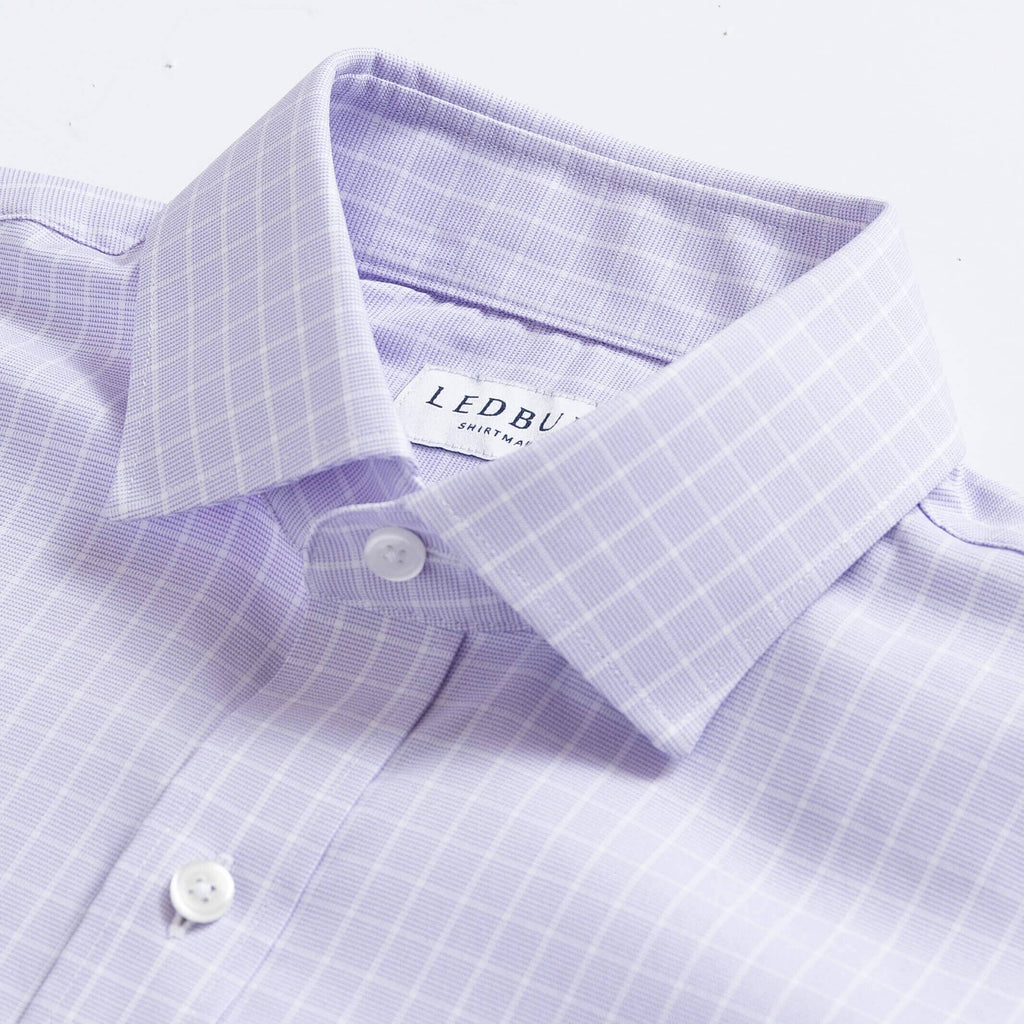 The Lavender Winford Performance Twill Custom Shirt Custom Dress Shirt- Ledbury