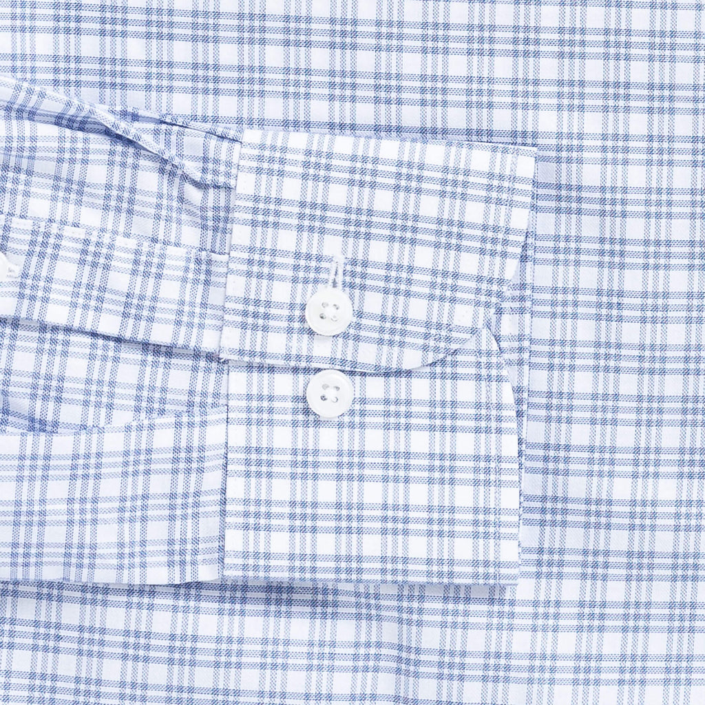 The Blue Nobleman Plaid Custom Shirt Custom Casual Shirt- Ledbury
