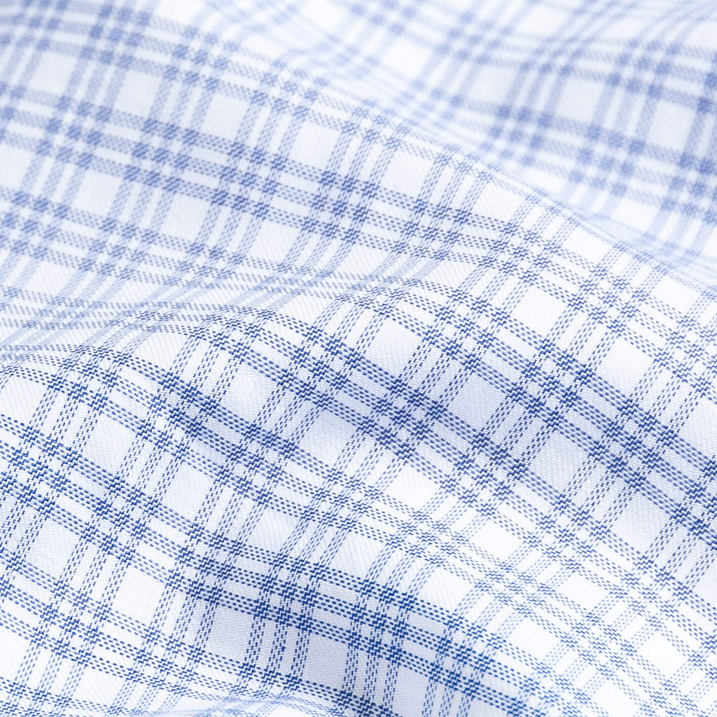 The Blue Nobleman Plaid Custom Shirt Custom Casual Shirt- Ledbury