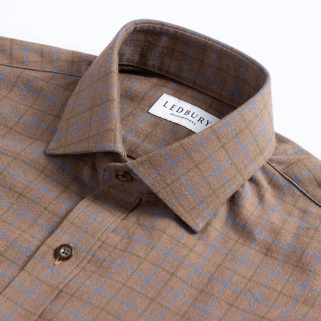 The Mink Marlowe Brushed Twill Custom Shirt Custom Casual Shirt- Ledbury