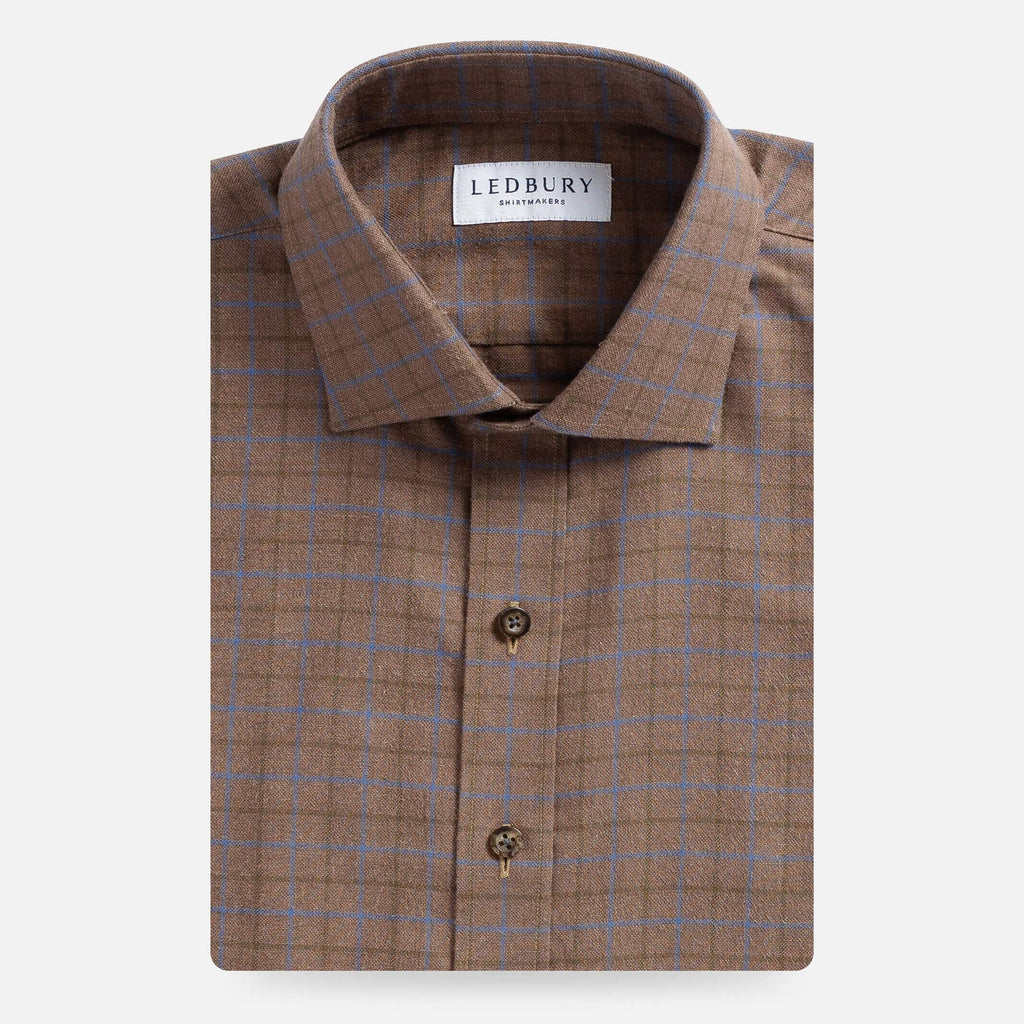 The Mink Marlowe Brushed Twill Custom Shirt Custom Casual Shirt- Ledbury