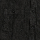 The Washed Black Slater Denim Utility Custom Shirt Custom Casual Shirt- Ledbury